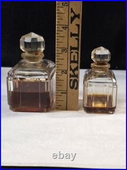 Vtg 2 Rare Caron Bellodgia Perfume Baccarat Crystal Bottles Bottom Etched Reducd Vtg 2 Rare Caron Bellodgia Perfume Baccarat Crystal Bottles Bottom Etched Reducd