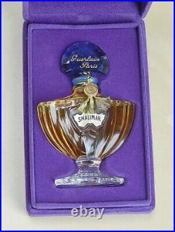 Vtg 70s SHALIMAR by GUERLAIN splash EXTRAIT PURE PARFUM 1/2oz15ml SEALED bottle