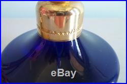 Vtg Baccarat Perfume Bottle Brevete De Marcel Franck Atomizer 1920s Cobalt Blue