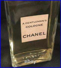 Vtg CHANEL Mens A Gentlemans Cologne Bottle Factice Dummy Store Display 1953