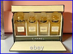 Vtg Chanel 2707 Box Set Mini Perfume Bottle Drop Front Made In France