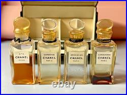 Vtg Chanel 2707 Box Set Mini Perfume Bottle Drop Front Made In France