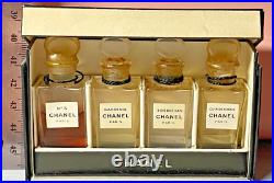 Vtg Chanel 2707 Box Set Mini Perfume Bottle Drop Front Made In France