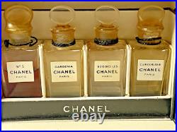 Vtg Chanel 2707 Box Set Mini Perfume Bottle Drop Front Made In France