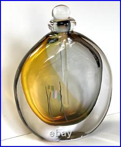 Vtg Chris Comins UK Signed Multi-Color Sommerso Studio Glass Perfume Bottle NEW Vtg Chris Comins UK Signed Multi-Color Sommerso Studio Glass Perfume Bottle NEW
