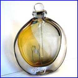 Vtg Chris Comins UK Signed Multi-Color Sommerso Studio Glass Perfume Bottle NEW Vtg Chris Comins UK Signed Multi-Color Sommerso Studio Glass Perfume Bottle NEW