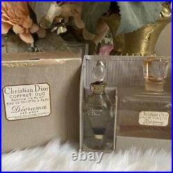 Vtg Christian Dior Coffret Duo Perfume Bottles 1950s DE Toilette Diorama 6304