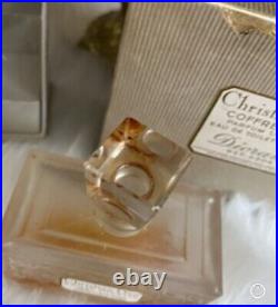 Vtg Christian Dior Coffret Duo Perfume Bottles 1950s DE Toilette Diorama 6304