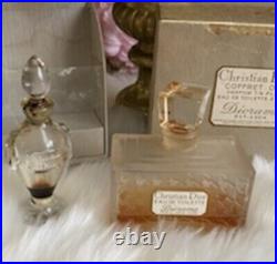 Vtg Christian Dior Coffret Duo Perfume Bottles 1950s DE Toilette Diorama 6304