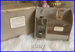 Vtg Christian Dior Coffret Duo Perfume Bottles 1950s DE Toilette Diorama 6304