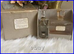 Vtg Christian Dior Coffret Duo Perfume Bottles 1950s DE Toilette Diorama 6304