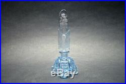Vtg Czech Art Deco perfume bottle Crystal Glass Stopper with Dauber