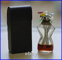 Vtg ELSA SCHIAPARELLI SHOCKING splash TORSO BOTTLE withflowers Rare SEALED READ