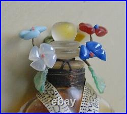 Vtg ELSA SCHIAPARELLI SHOCKING splash TORSO BOTTLE withflowers Rare SEALED READ