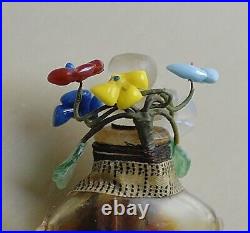 Vtg ELSA SCHIAPARELLI SHOCKING splash TORSO BOTTLE withflowers Rare SEALED READ