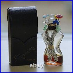 Vtg ELSA SCHIAPARELLI SHOCKING splash TORSO BOTTLE withflowers Rare SEALED READ