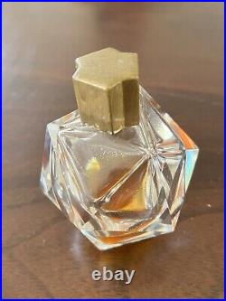 Vtg ESSENCE RARE Perfume HOUBIGANT Perfume Antique BACCARAT Bottle Heavy
