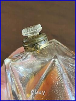 Vtg ESSENCE RARE Perfume HOUBIGANT Perfume Antique BACCARAT Bottle Heavy
