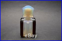 Vtg French Art Deco perfume bottle, Opal Glass Dauber