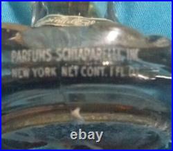 Vtg. French Schiaparelli Baccarat Candle Sleeping Perfume Btl Red Flame Stopper