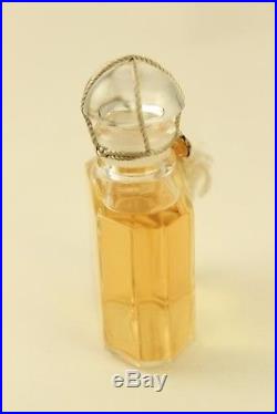 Vtg Guerlain Perfume Jicky Fragrance Baccarat Style Quadrilobe Bottle 30ml 1oz