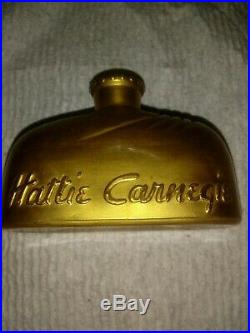 Vtg Hattie Carnegie Gold Figural Perfume Bottle Beautiful Woman Collectible