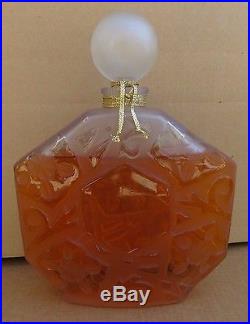 Vtg Jean Charles Brosseau Ombre Rose Perfume Factice Dummy Display Bottle Glass