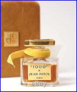Vtg Jean Patou 1000.25 Fluid Ounce Original Box Baccarat Crystal Bottle Sealed