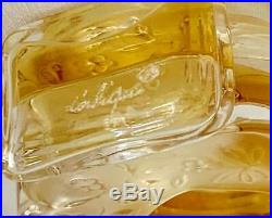 Vtg. Lalique 3.5 Perfume Bottle Nina Ricci Coeur Joie Open Heart Etched