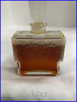 Vtg MOLINARD DE MOLINARD Pure Perfume Nude Woman Frosted Flacon Lalique Bottle
