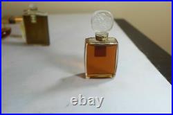 Vtg Magie Lancome 1950's Etched Stopper Perfume Bottle pristine condition 1oz