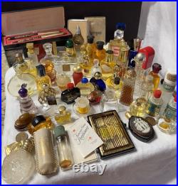 Vtg Mixed Lot 50+ Mini Miniature Glass Perfume Bottles Apropos Shalimar Tabu Vtg Mixed Lot 50+ Mini Miniature Glass Perfume Bottles Apropos Shalimar Tabu