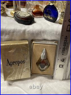 Vtg Mixed Lot 50+ Mini Miniature Glass Perfume Bottles Apropos Shalimar Tabu Vtg Mixed Lot 50+ Mini Miniature Glass Perfume Bottles Apropos Shalimar Tabu