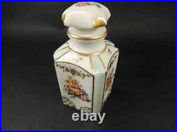 Vtg. Perfume Bottle-Couleuvre France Pate de Limoges-Snake Mark-hand painted