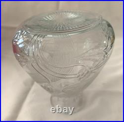 Vtg Perfume Bottle with Sterling from Theodore B Starr NY 1900-24 Lotus Pattern