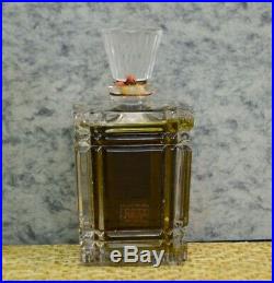 Vtg RARE 1930'S EMERAUDE By COTY Baccarat Crystal Perfume Bottle SEALED