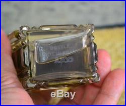 Vtg RARE 1930'S EMERAUDE By COTY Baccarat Crystal Perfume Bottle SEALED