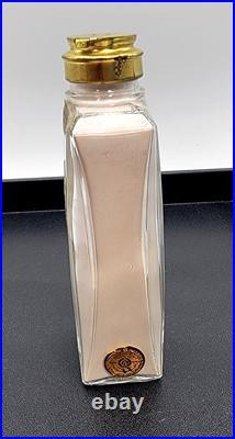 Vtg Roger Gallet Paris Pefume LE JADE Talcum Powder RARE Large Glass Bottle
