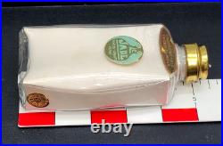 Vtg Roger Gallet Paris Pefume LE JADE Talcum Powder RARE Large Glass Bottle
