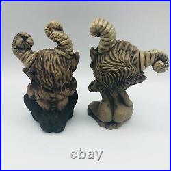 Vtg Rumph Nymph & Satyr Insatiable Cologne Perfume Bottles Decanters