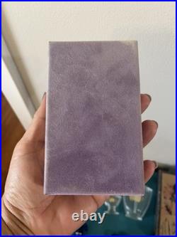 Vtg Shalimar Guerlain EMPTY Perfume Bottle Paris logo tag hang Boxes Talc France