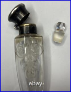 Vtg Tiffany & Co Sterling Silver & Glass Laydown Scent/fragrance/perfume Bottle Vtg Tiffany & Co Sterling Silver & Glass Laydown Scent/fragrance/perfume Bottle