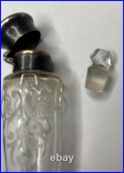 Vtg Tiffany & Co Sterling Silver & Glass Laydown Scent/fragrance/perfume Bottle Vtg Tiffany & Co Sterling Silver & Glass Laydown Scent/fragrance/perfume Bottle