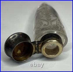 Vtg Tiffany & Co Sterling Silver & Glass Laydown Scent/fragrance/perfume Bottle Vtg Tiffany & Co Sterling Silver & Glass Laydown Scent/fragrance/perfume Bottle