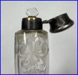 Vtg Tiffany & Co Sterling Silver & Glass Laydown Scent/fragrance/perfume Bottle Vtg Tiffany & Co Sterling Silver & Glass Laydown Scent/fragrance/perfume Bottle