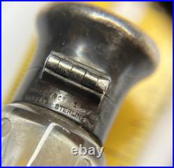 Vtg Tiffany & Co Sterling Silver & Glass Laydown Scent/fragrance/perfume Bottle Vtg Tiffany & Co Sterling Silver & Glass Laydown Scent/fragrance/perfume Bottle