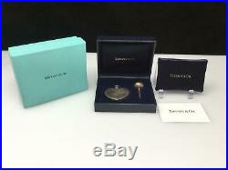 Vtg Tiffany & Co. Sterling Silver Heart Shaped Perfume Bottle & Funnel with Box