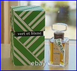 Vtg VERT ET BLANC by CARVEN splash PURE PARFUM 30ml1 oz OLD LARGE SEALED bottle