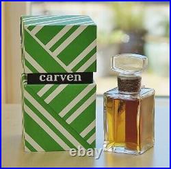 Vtg VERT ET BLANC by CARVEN splash PURE PARFUM 30ml1 oz OLD LARGE SEALED bottle