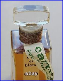 Vtg VERT ET BLANC by CARVEN splash PURE PARFUM 30ml1 oz OLD LARGE SEALED bottle